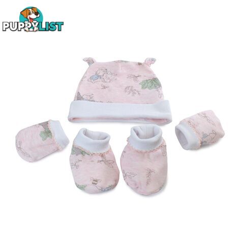 Peter Rabbit 'Hop Little Rabbit' 3 Piece Layette Set - Pink