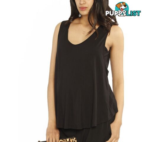 Ruby Joy - The Swing Tank with Nursing Opening - Black