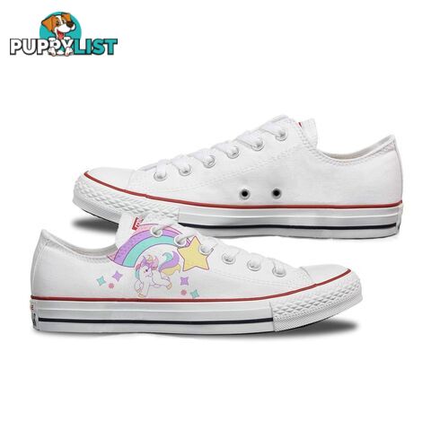 Unicorn & Rainbow Adult Converse Low