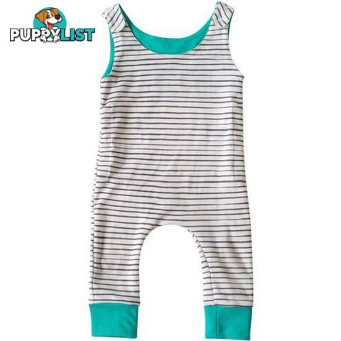 Stripe Grow Romper