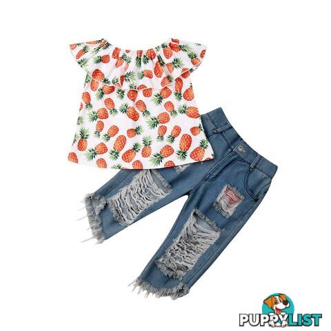 Pineapple Denim Set