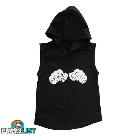 Thug Life Sleeveless Hoodie | White or Black