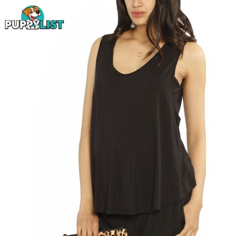 Ruby Joy - The Swing Tank with Nursing Opening - Black