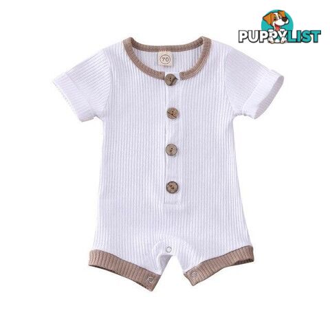 Short Sleeve Cotton Romper