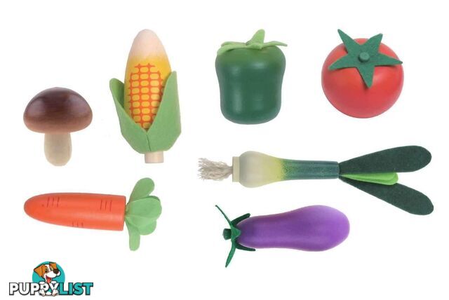 Wooden Vegetables 7pcs Set