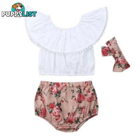 Ruffle Floral Set