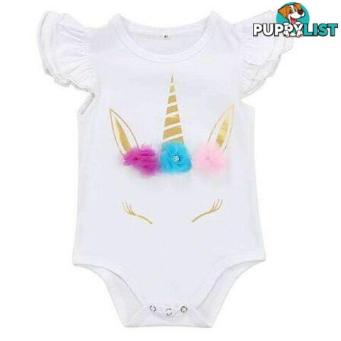 Ruffled Unicorn Romper