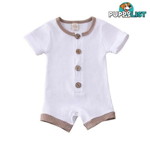 Short Sleeve Cotton Romper