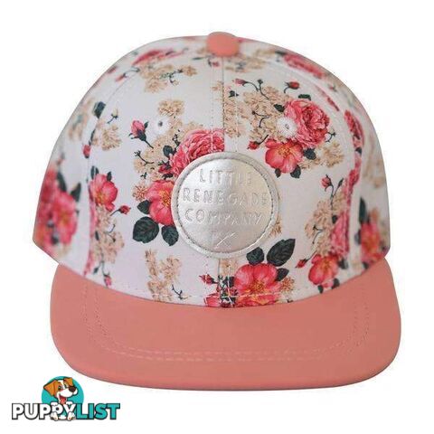 Vintage Floral/Pink Snapback Hat