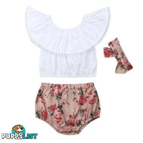 Ruffle Floral Set