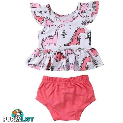 Pink Dino 2pc Set