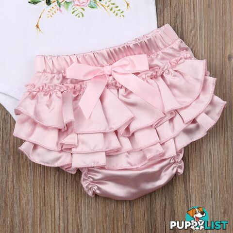 Pink Deer Romper Set