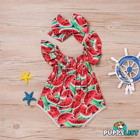 Red Watermelon Romper