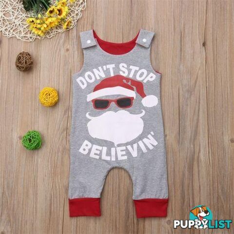 Sleeveless Santa Claus Romper