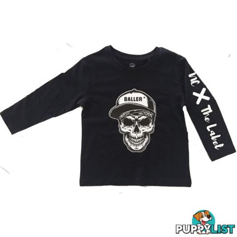 Skull Baller Tee - Long sleeve - NC X The Label