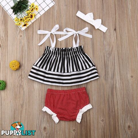 Stripe Bow Set