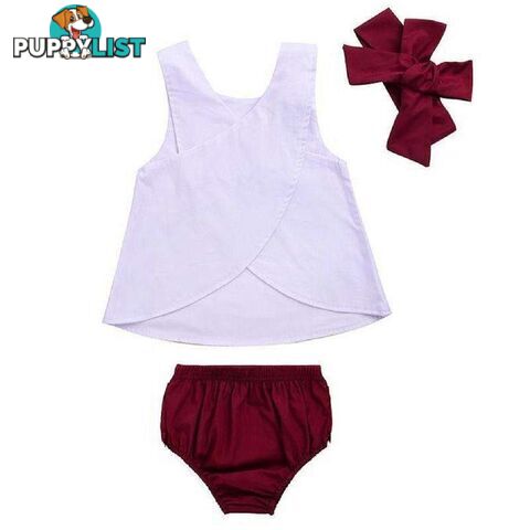 White & Maroon Set