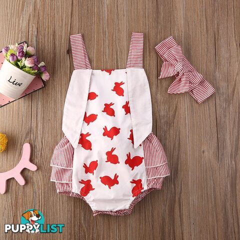 Red Bunny Romper