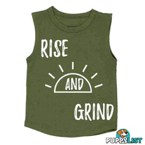 RISE AND GRIND TANK KHAKI