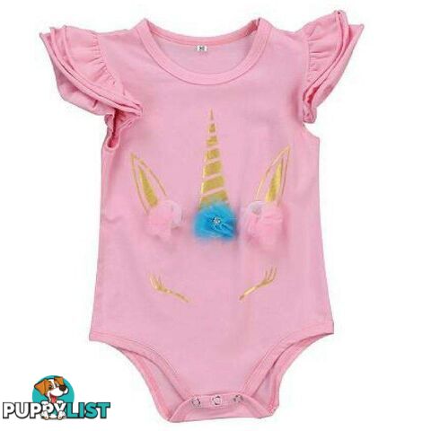 Ruffled Unicorn Romper