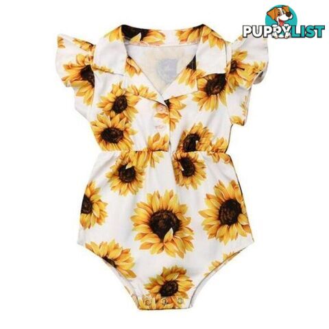 Yellow Sunflower Romper