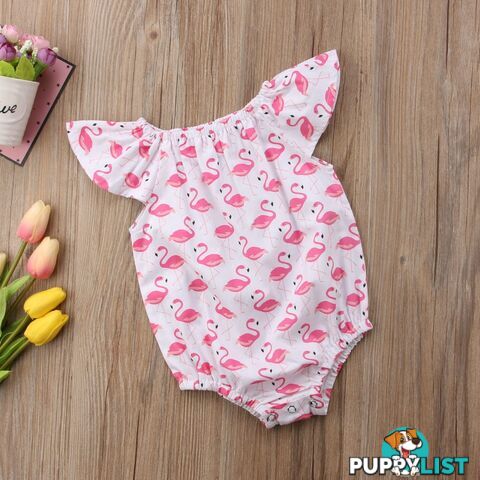 Pink Flamingo Romper