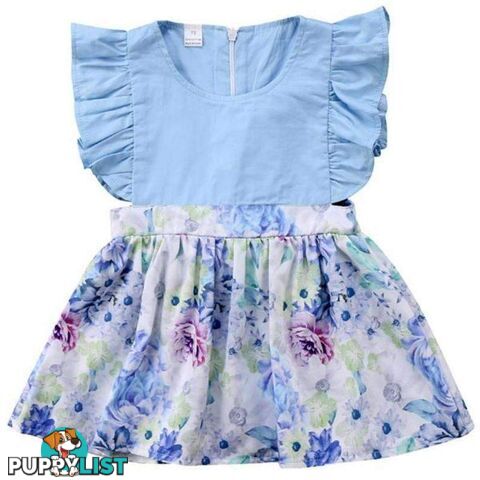 Sky Blue Girls Dress