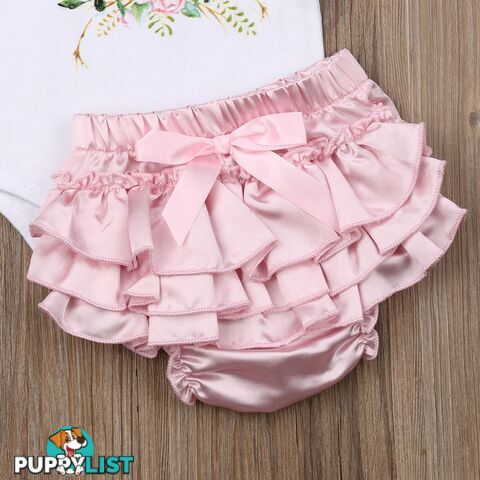 Pink Deer Romper Set