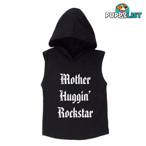 Rockstar Sleeveless Hoodie | White or Black