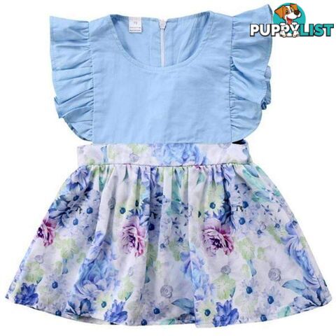 Sky Blue Girls Dress