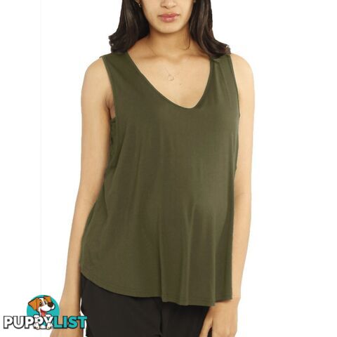 Ruby Joy - The Swing Tank with Nursing Opening - Khaki