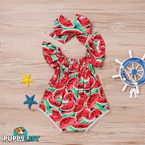 Red Watermelon Romper