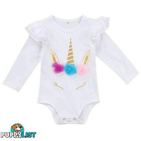 Ruffled Unicorn Romper