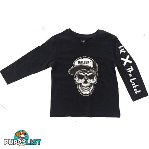 Skull Baller Tee - Long sleeve - NC X The Label