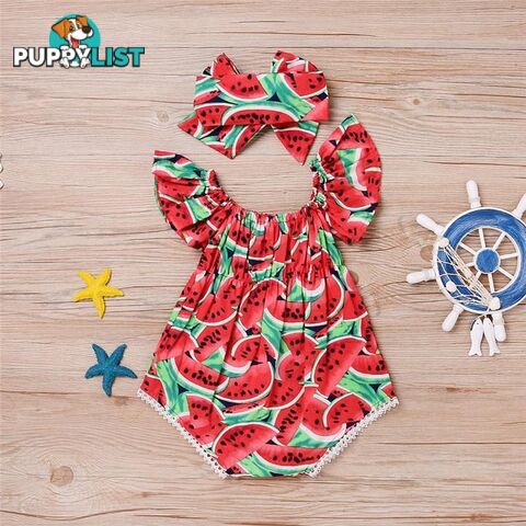 Red Watermelon Romper