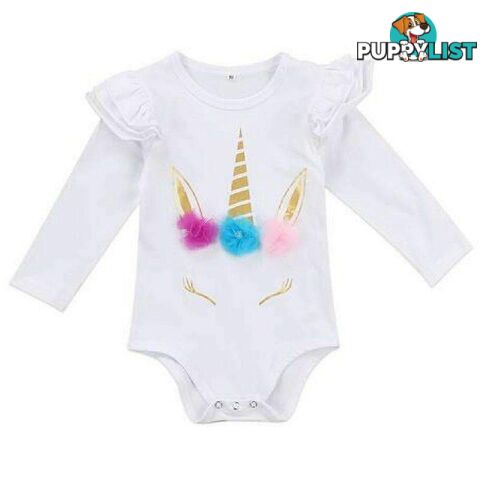 Ruffled Unicorn Romper