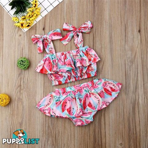 Watermelon Ruffle Set