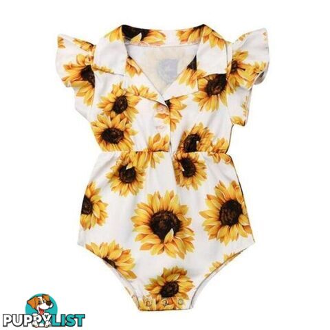 Yellow Sunflower Romper