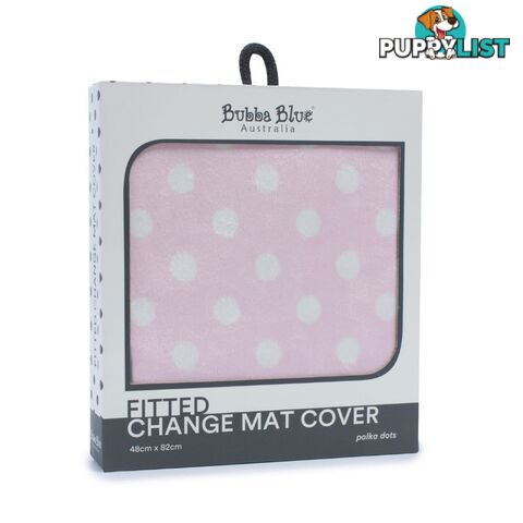 Pink Polka Dots Change Mat Cover