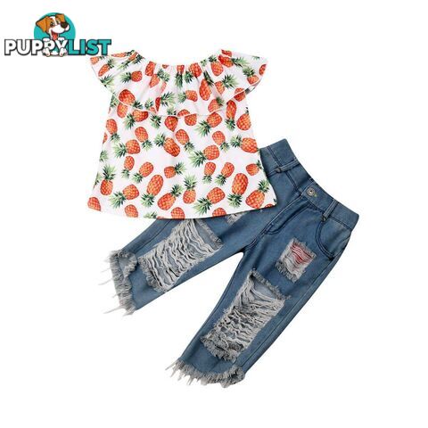 Pineapple Denim Set