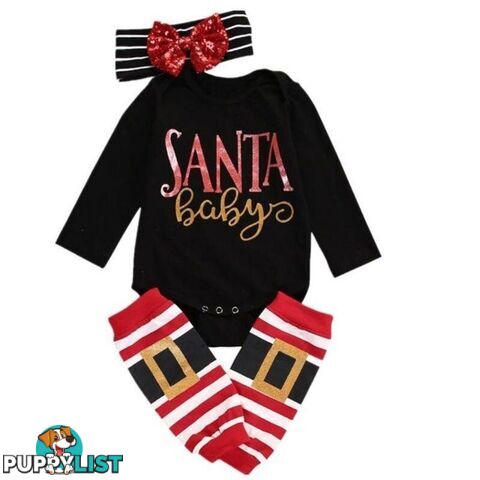 Santa Baby Romper Set