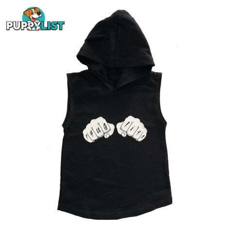 Thug Life Sleeveless Hoodie | White or Black