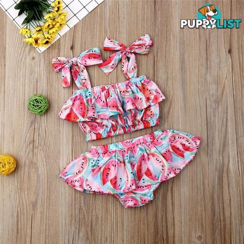 Watermelon Ruffle Set