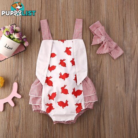 Red Bunny Romper