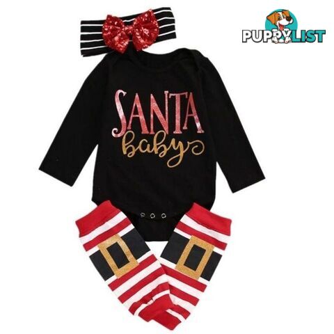 Santa Baby Romper Set