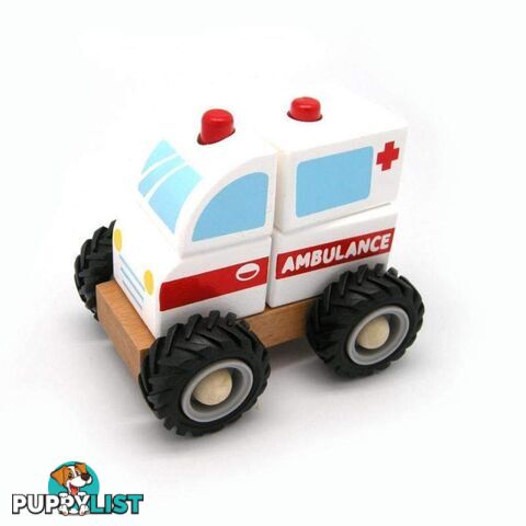 WOODEN BLOCK AMBULANCE RUBBER