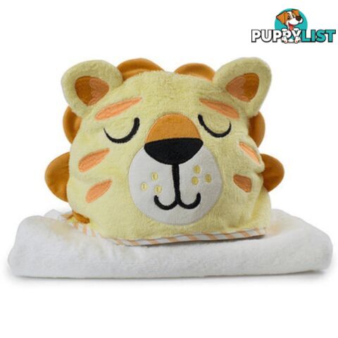 Zoo Animals 'Lion' Novelty Hooded Bath Towel