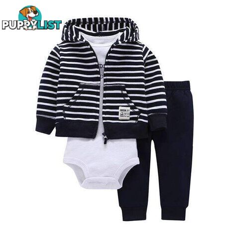 Navy Stripe Set