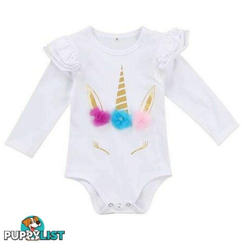 Ruffled Unicorn Romper