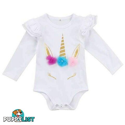 Ruffled Unicorn Romper